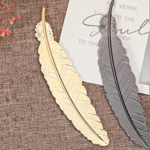 creative metal feather bookmark c
