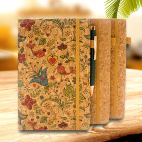 Creative PU Cork Cover Notebook - A5, A6, A7