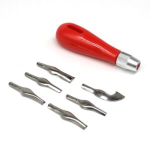 creative round handle carving knife 3