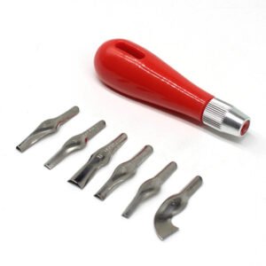 creative round handle carving knife 4