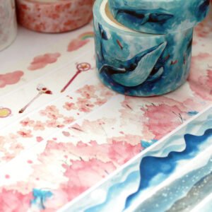 Creative Sakura Oil Painting Starry Sky Boxed Washi Tape Set creative sakura oil painting starry sky boxed washi tape set c