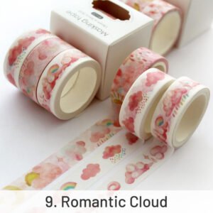 Creative Sakura Oil Painting Starry Sky Boxed Washi Tape Set creative sakura oil painting starry sky boxed washi tape set sku 9