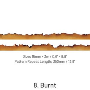 Creative Vintage English Burnt Border Washi Tape creative vintage english burnt border washi tape sku 8