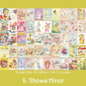 creative vintage mini washi sticker pad book sku 5
