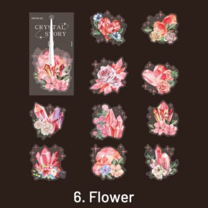 crystal pet stickers moon butterfly bottle magic flower sku 6