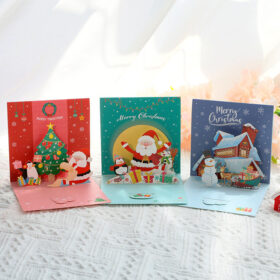 Cute 3D Merry Christmas Greeting Card