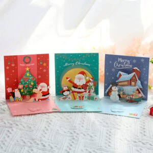 Cute 3D Merry Christmas Greeting Card