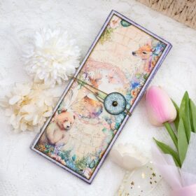 Cute Animals Colorful Creatures Trifold Booklet Folio Junk Journal Craft Kit