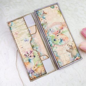cute animals colorful creatures trifold booklet folio junk journal craft kit cute animals colorful creatures trifold booklet folio junk journal craft kit 004
