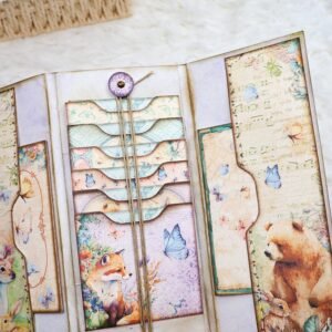 cute animals colorful creatures trifold booklet folio junk journal craft kit cute animals colorful creatures trifold booklet folio junk journal craft kit 007