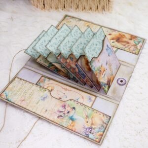 cute animals colorful creatures trifold booklet folio junk journal craft kit cute animals colorful creatures trifold booklet folio junk journal craft kit 008