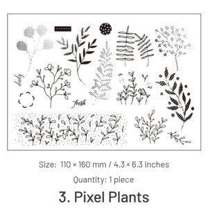 Cute Bowknot Plant Clear Silicone Stamps cute bowknot plant silicone stamps sku 3