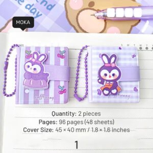 cute bunny mini pocket notebook sku 1
