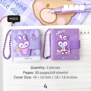 cute bunny mini pocket notebook sku 4