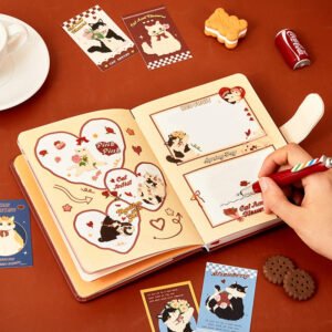 cute cartoon animal series kitty journal gift box set b2