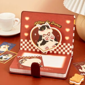 cute cartoon animal series kitty journal gift box set b4