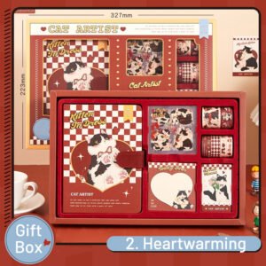 cute cartoon animal series kitty journal gift box set sku 2