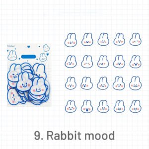 cute cartoon blue animal pet sticker 9