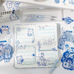 cute cartoon blue animal pet sticker b2