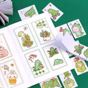 cute cartoon character washi sticker mini book rabbit cat unicorn stickers b3
