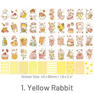 cute cartoon character washi sticker mini book sku 1