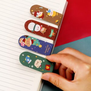 Cute Cartoon Christmas Magnetic Bookmarks cute cartoon christmas magnetic bookmarks b3