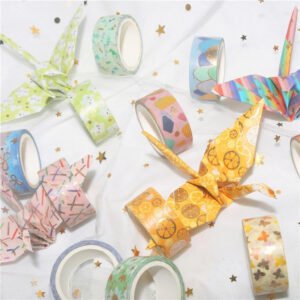 Cute Cartoon Foil Stamped Basic Washi Tape Set (12 Rolls) cute cartoon foil stamped basic washi tape set 12 rolls b3