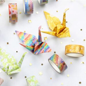 Cute Cartoon Foil Stamped Basic Washi Tape Set (12 Rolls) cute cartoon foil stamped basic washi tape set 12 rolls b4