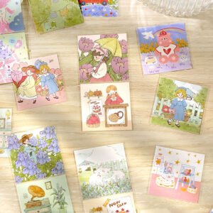 Cute Cartoon Illustration Clear Transparent Long Strip Sticker cute cartoon illustration pet long strip sticker b1