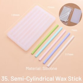 35. Semi-Cylindrical Wax Stick