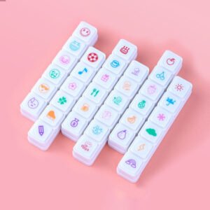 Cute Cartoon Style Scrapbook Stamp Set
