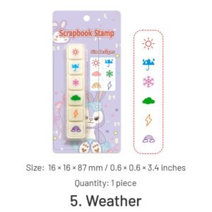 Cute Cartoon Style Scrapbook Stamp Set cute cartoon style scrapbook stamp set sku 5
