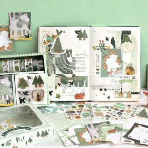 Cute Cartoon Washi Tape Note Paper Sticker Stationery Set cute cartoon washi tape note paper sticker stationery set a2