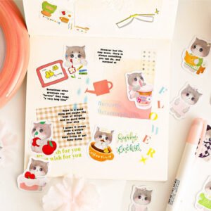 Cute Cat Die-Cut Stickers cute cat die cut stickers b2