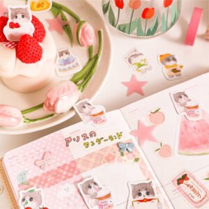 Cute Cat Die-Cut Stickers cute cat die cut stickers b3