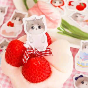 Cute Cat Die-Cut Stickers cute cat die cut stickers b4