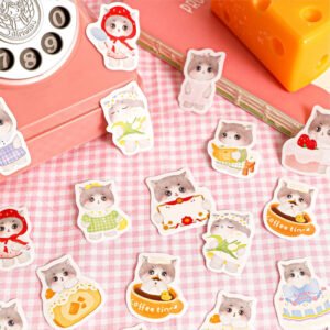 Cute Cat Die-Cut Stickers cute cat die cut stickers b7