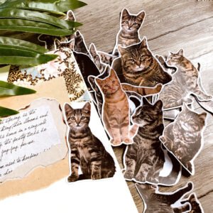 Cute Cat Kitten Adhesive Sticker cute cat kitten adhesive sticker a