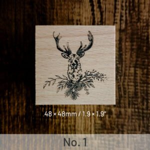 Cute Elk Animal Wooden Rubber Stamp cute elk animal wooden rubber stamp sku 1