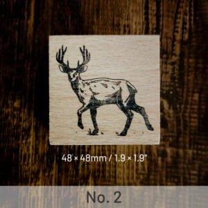 Cute Elk Animal Wooden Rubber Stamp cute elk animal wooden rubber stamp sku 2