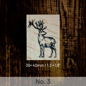 Cute Elk Animal Wooden Rubber Stamp cute elk animal wooden rubber stamp sku 3