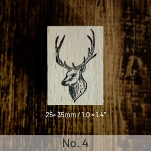 Cute Elk Animal Wooden Rubber Stamp cute elk animal wooden rubber stamp sku 4