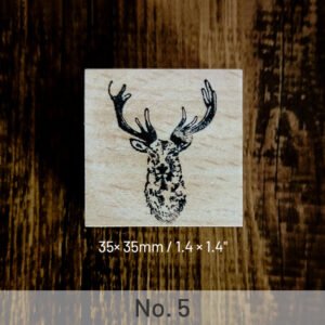 Cute Elk Animal Wooden Rubber Stamp cute elk animal wooden rubber stamp sku 5