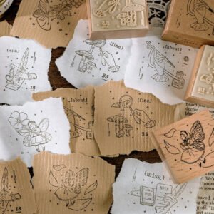 Cute Fairy Tale Flower Child Elf Wooden Rubber Stamp cute fairy tale flower child elf wooden rubber stamp b