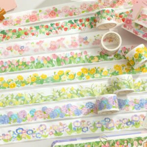 Cute Floral Decorative Border Washi Tape cute floral decorative border washi tape a2