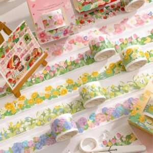 Cute Floral Decorative Border Washi Tape