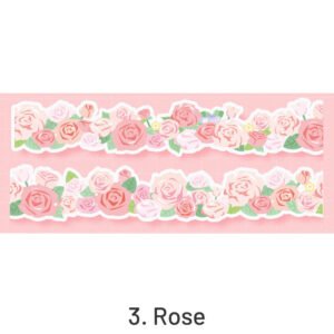 Cute Floral Decorative Border Washi Tape cute floral decorative border washi tape sku 3