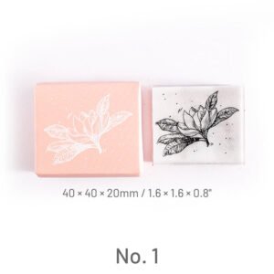 cute flower plant clear acrylic rubber stam b