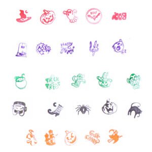 cute halloween children self inking stamp set b