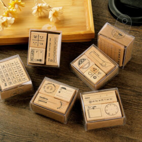 Cute Journal Decoration Wood Ruber Stamp